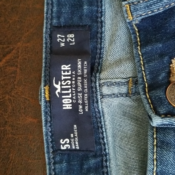 #K - 27/25 Hollister Low-rise Super Skinny Classic Stretch Sz 5S - Picture 2 of 9